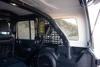 DV8 Offroad Rear Window Molle Panels (REAR): Jeep Wrangler 2018-2025 2.0L/3.6L