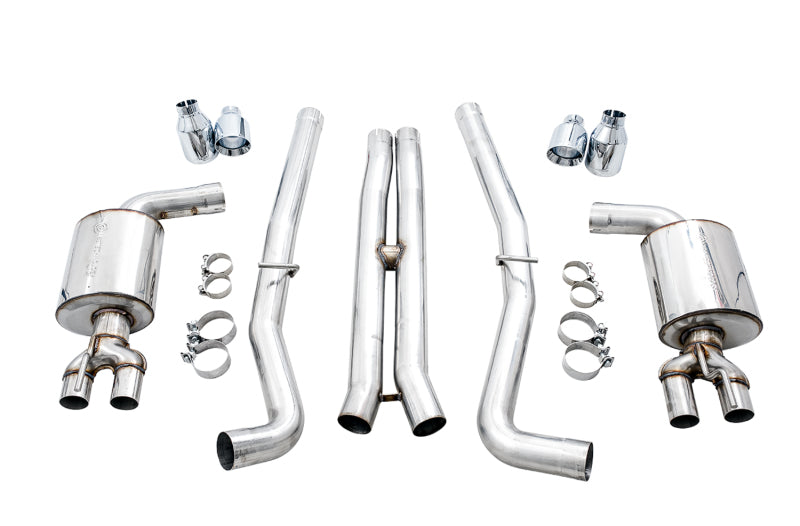 AWE Touring Edition Cat-Back Exhaust (Reuses OEM Tips): Dodge Challenger 2015 - 2023 (6.4L 392 & 6.2L Hellcat)