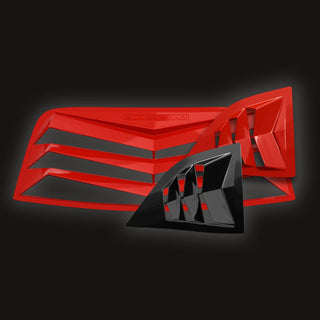 Glassskinz Bakkdraft Combo Set (Rear & Side Window Louvers): Dodge Challenger 2008 - 2023 (All Models)