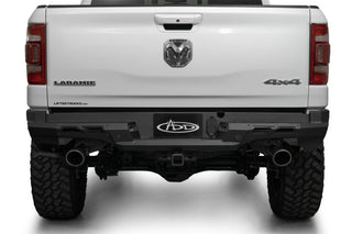 Addictive Desert Designs Black Label Rear Bumper: Ram 1500 (2019-2024) - Hammer Black/Satin Black