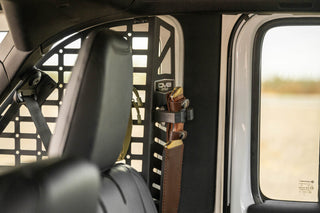 DV8 Offroad Rear Window Pocketed Molle Panels (REAR): Jeep Wrangler JL 2018-2026 2.0L Turbo/3.6L V6