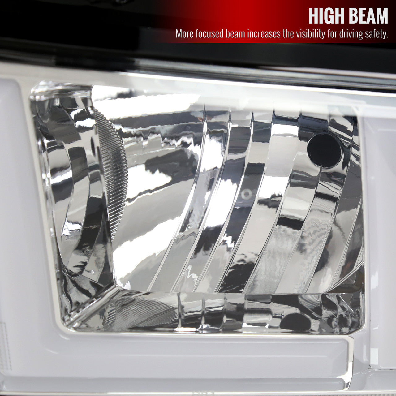 Spec D DRL LED Headlights (Chrome): Ram 2500 & 3500 2019 - 2024