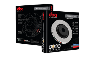 DBA T3 4000 Series Rear Brake Rotors (Drilled & Slotted): Jeep Grand Cherokee 6.1L SRT8 2006 - 2010