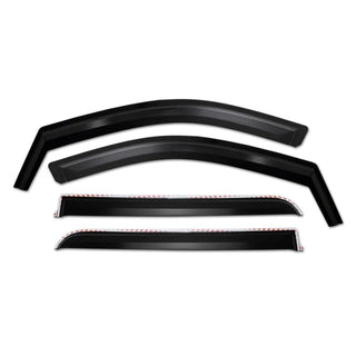 Putco Element Matte Black Window Visors Set (FRONT AND REAR): Fits Most Ram 1500 Crew Cab Models (2019-2026)