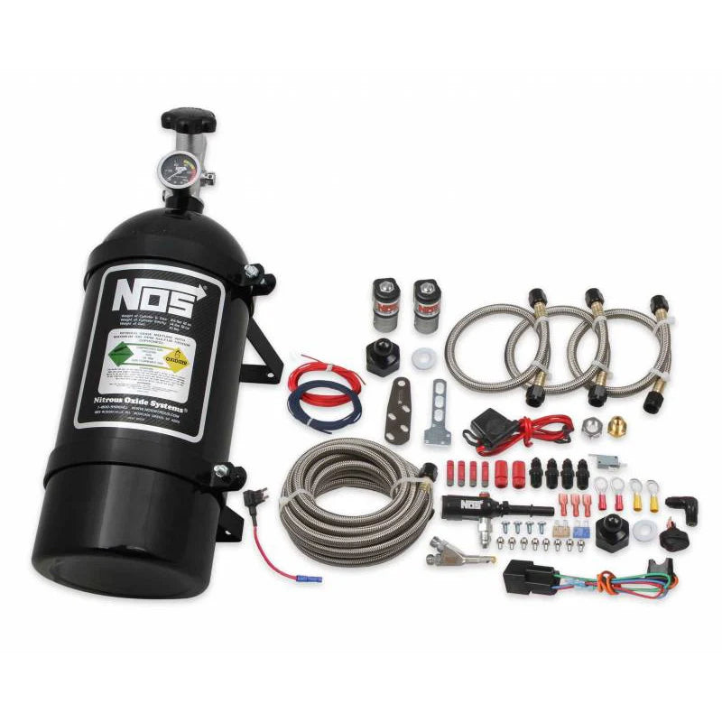 NOS Single Fogger Wet Nitrous Kit (Black Bottle): Chrysler / Dodge / Jeep / Ram V6 & V8 2005 - 2025