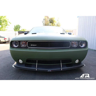 APR Carbon Fiber Front Wind Splitter w/ Rods: Dodge Challenger SRT8 2011 - 2014
