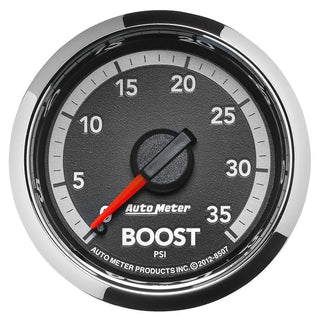 AutoMeter Gen4 Mechanical Boost Gauge 52.4mm: Ram 2500/3500 2010-2017 5.7L/6.7L Diesel
