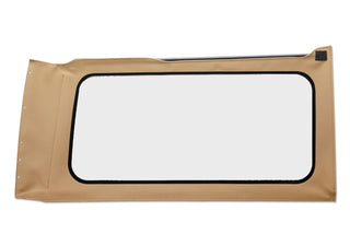 Bestop JL Replacement Quarter Window RH Tan Twill Clear (REAR): Jeep Wrangler JL 2018-2025 2.0L/3.6L