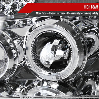 Spec D LED Projector Headlights (Chrome): Dodge Magnum 2005 - 2007