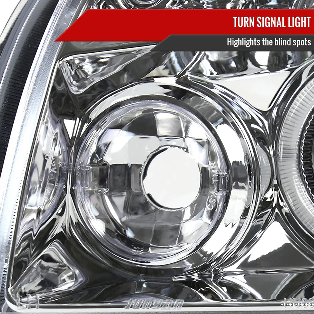 Spec D LED Projector Headlights (Chrome): Dodge Magnum 2005 - 2007