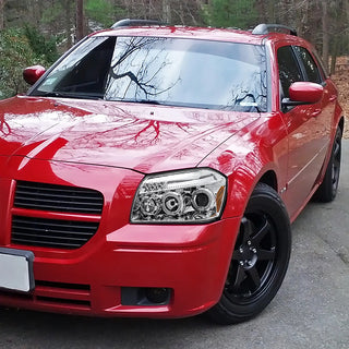 Spec D LED Projector Headlights (Chrome): Dodge Magnum 2005 - 2007