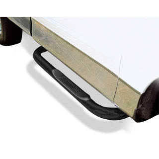 Go Rhino 4000 Series 3" Round Tube Side Steps - Cab Length: Fits Most Dodge / Ram Ram 1500 / 2500 / 3500 Models (2002-2026) - Black