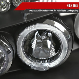 Spec D LED Projector Headlights (Black): Dodge Magnum 2005 - 2007