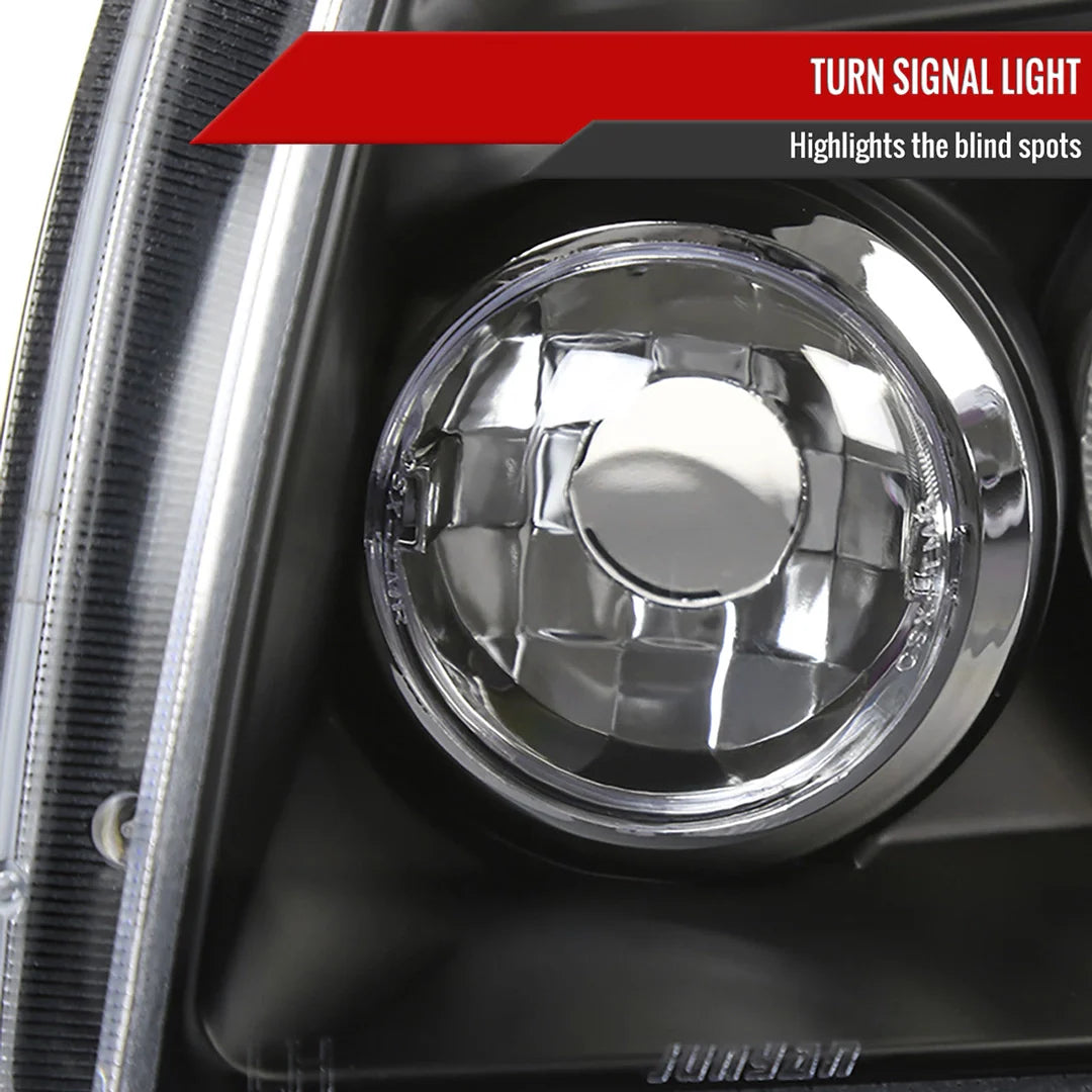Spec D LED Projector Headlights (Black): Dodge Magnum 2005 - 2007