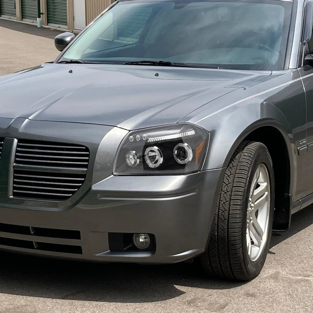 Spec D LED Projector Headlights (Black): Dodge Magnum 2005 - 2007