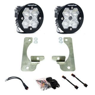 Baja Designs Squadron-R Sport 2.0 Fog Kit (WC) (FRONT): Jeep Wrangler JL/JT 2018-2025 / Gladiator 2020-2025