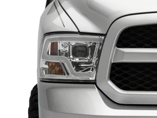 Raxiom LED Halo Headlights Chrome Housing (NON-PROJECTOR): Fits Most Dodge / Ram 1500 Models (2002-2018)