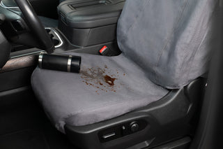 Covercraft 19-24 Dodge Ram 1500 Carhartt SeatSaver Custom Second Row Seat Covers - Gravel