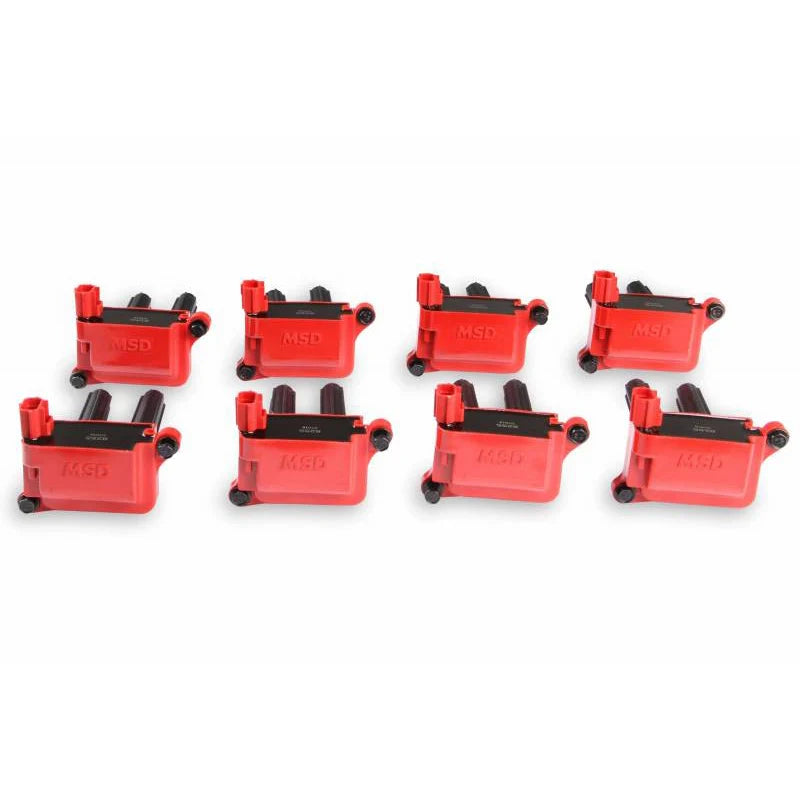 MSD Blaster HVC Ignition Coils (8-Pack, Dual Plug): 2005 - 2025 5.7L Hemi / 6.1L SRT8 / 6.4L 392 / 6.2L SRT Hellcat