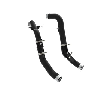 aFe BladeRunner Aluminum Hot & Cold Charge Pipe Kit (WRINKLE BLACK): Fits Most Ram 1500 Models (2019-2024)