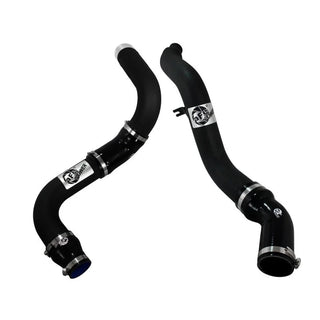 aFe Bladerunner 3in Black Aluminum Intercooler Hot and Cold Side Tubes: Fits Most Ram 1500 Models (2011-2018)