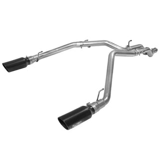 aFe MACHForce XP Stainless Steel DPF-Back Exhaust w/ Black Tips: Fits Most Ram 1500 / Classic Models (2011-2024)