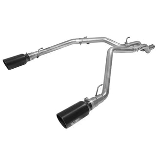 aFe MACHForce XP 3in Stainless Steel DPF-Back Exhaust w/ 6in Black Tips: Fits Most Ram 1500 / Classic Models (2011-2024)