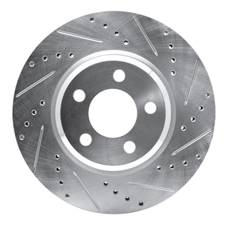 R1 Concepts Drilled & Slotted Brake Rotor (FRONT RIGHT): Fits Chrysler / Dodge 2005-2024