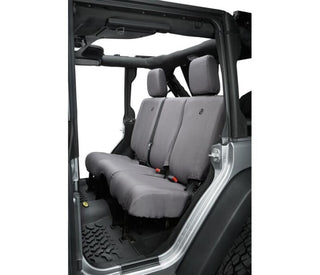 Bestop JK Rear Seat Covers Charcoal (4-DOOR): Jeep Wrangler 2007/2013-2018 3.6L/3.8L