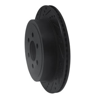 DFC 03-03 Dodge Durango Rear Left Drilled & Slotted Black Brake Rotor