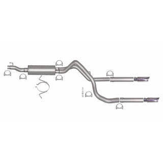 Gibson Stainless Dual Split Cat-Back Exhaust: Fits Most Dodge Ram Models (2002-2010)