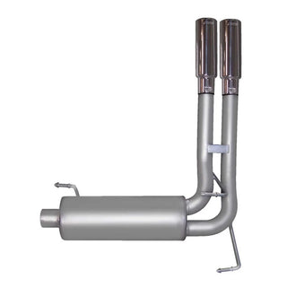 Gibson Cat-Back Super Truck Exhaust 2.5in Stainless Steel: Fits Most Dodge Ram Models (2002-2010)