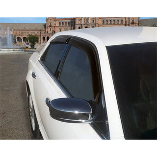 Stampede Tape-Onz Sidewind Deflector 4pc: Fits Most Chrysler 300 Models (2011-2024) - Smoke