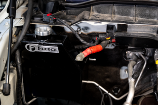 Fleece Performance Replacement Coolant Tank: Ram 2500 / 3500 2013-2018 6.7L Diesel - Gloss Black