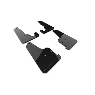 Rally Armor UR Premium Urethane Mud Flap Kit: Jeep Grand Cherokee (2011-2021) - Metallic Black Logo