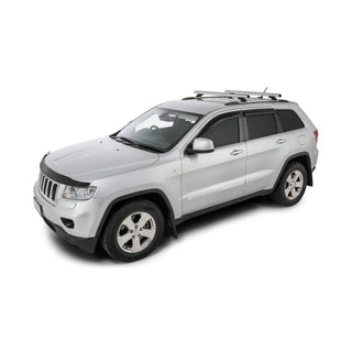 Rhino-Rack Heavy Duty RCL 2 Bar Roof Rack: Fits Most Jeep Grand Cherokee Models (2011-2021) - Silver
