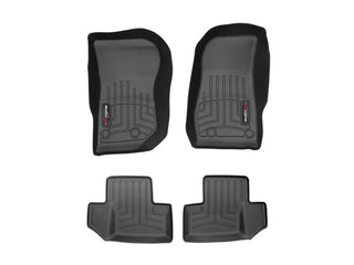 WeatherTech FloorLiner Front & Rear Floor Mats (Black): Jeep Wrangler JK 2014 - 2018