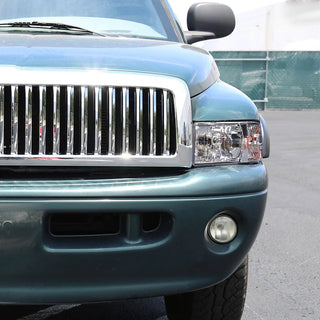 Spec D Euro Head Lights (Chrome): Dodge Ram 1994 - 2001