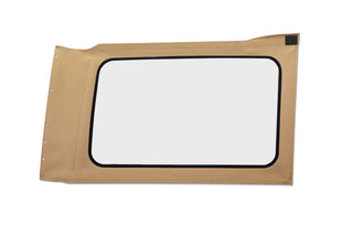 Bestop JL Replacement Quarter Window Tan Twill (RH 4-Door): Jeep Wrangler JL 2018-2025