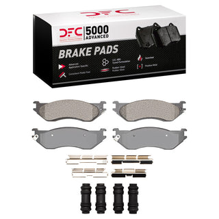 DFC 02-06 Dodge Durango Front 5000 Semi-Metallic Brake Pads and Hardware Kit