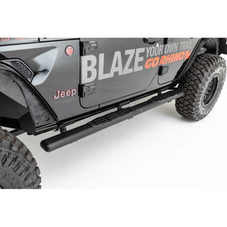 Go Rhino 1000 Series 5" Side Step Kit w/ Brackets: Fits Most Jeep Wrangler Models (2007-2026)