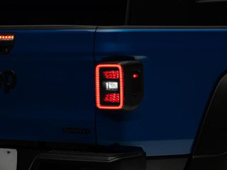 Raxiom LED Tail Lights Black Housing Smoked Lens: Fits Most Jeep Gladiator Models (2018-2026)