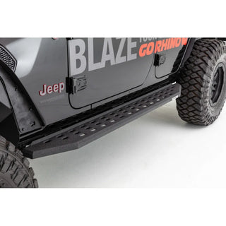Go Rhino RB20 Complete Running Boards Kit w/ Brackets: Fits Most Jeep Wrangler Models (2007-2026)