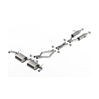 Borla S-Type Cat-Back Exhaust: Jeep Grand Cherokee Overland / Summit / Summit Reserve 2022-2026