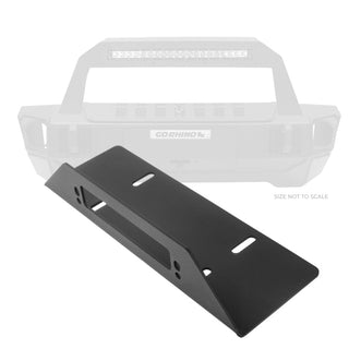 Go Rhino Rockline Fairlead Mount Plate: Fits Most Jeep Wrangler / Gladiator / Grand Cherokee Models (2005-2026) - Black Powder Coated