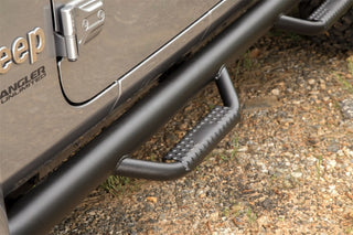 Rugged Ridge Spartan Nerf Bar Textured Black: Jeep Wrangler JL 2018-2024 2.0L/3.6L