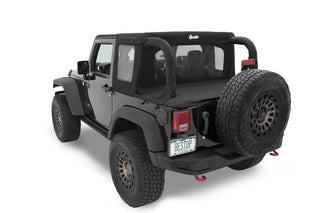Bestop Halftop Soft Top Black Diamond (F&R): Jeep Wrangler JK 2007-2018 3.8L/3.6L
