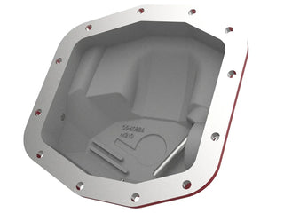 AFE Pro Series Front Differential Cover (Red w/Machined Fins): Jeep Gladiator (2020-2025) / Wrangler (2018-2025) 3.0L EcoDiesel & 3.6L V6 (w/Dana M210)