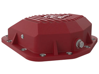 AFE Pro Series Rear Differential Cover (Red w/Machined Fins): Jeep Gladiator 2020 - 2025 (w/Dana M220)