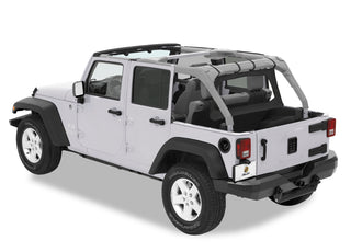 Bestop 4-Door Windjammer Black Diamond (FRONT): Jeep Wrangler JK 2007-2018 3.6L/3.8L V6